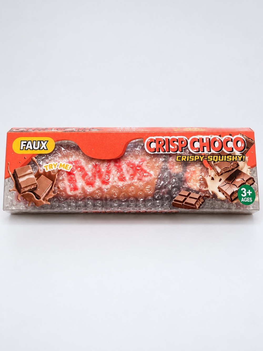 Crisp Choco Kids Squishy Toy - Red/Brown